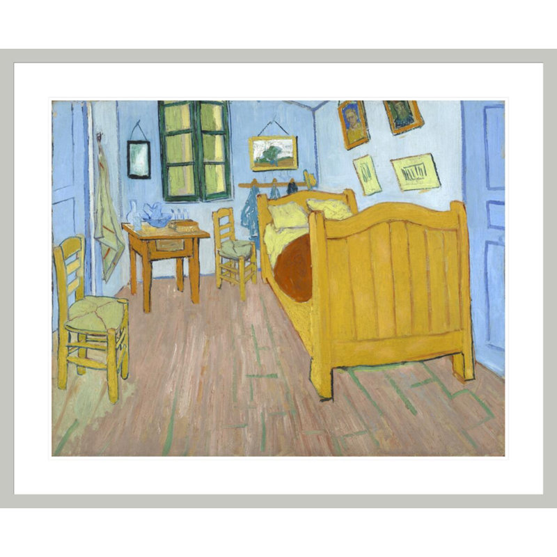 La chambre à coucher par Vincent van Gogh - Impression sur toile, 33,5 po H x 40,67 po po