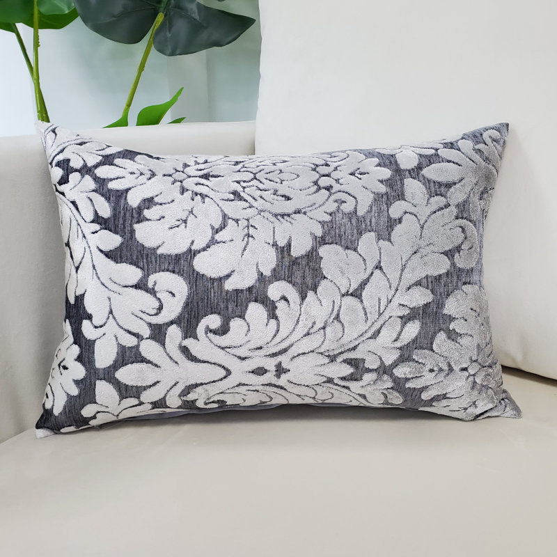 Ensemble de 2 coussins en jacquard, Gris