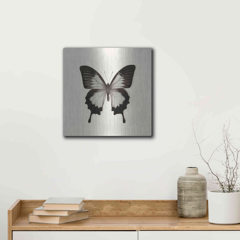 «Butterfly III BW» par Debra Van Swearingen, H 12 po x l 12 po