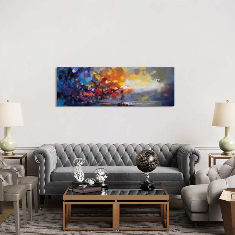 Molecular Light by Scott Naismith - Wrapped Canvas Panoramic Painting, 152.4 cm H x 50.8 cm W x 1.91 cm D
