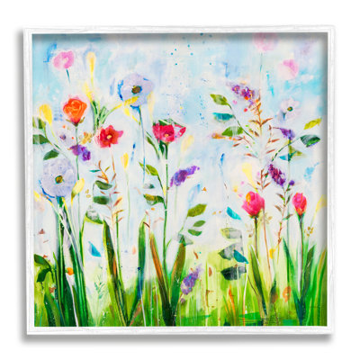 " Abstract Flower Meadow " Acrylic Painting
