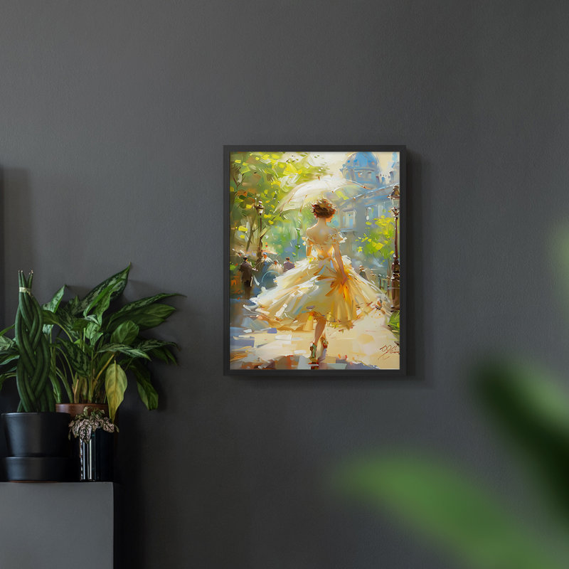 WOMEN-CCxx - Reproduction d'art encadrée de qualité supérieure - prête à être accrochée, H 14 po x l 8 po