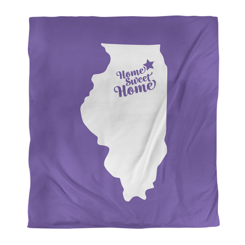 Housse de couette simple pour la maison aurora home, Housse de couette pour grand lit, Mauve, Microfibre