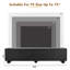 Meuble télé avec portes arquées et 2 tiroirs, console média minimaliste-2014503151