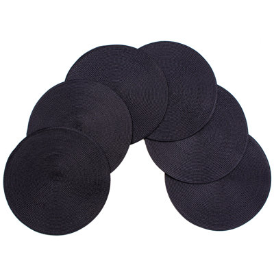 Marun Polypropylene Plastic Round Placemat