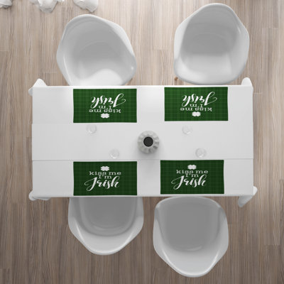 Polyester Plaid Rectangle Placemat