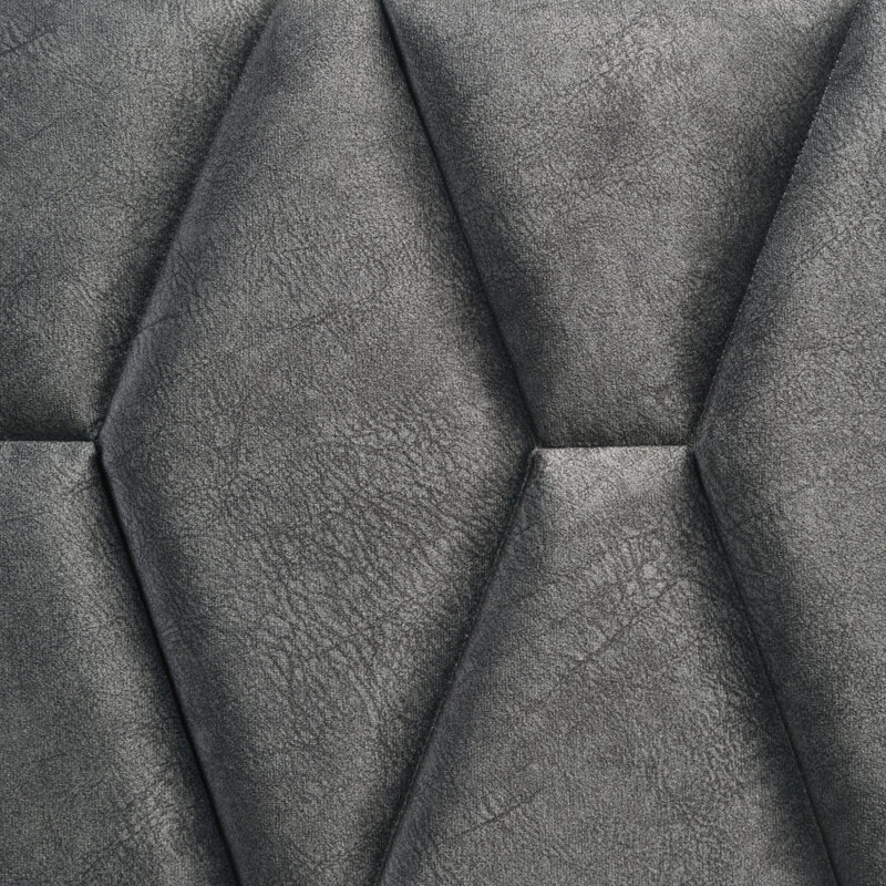 White Queen Upholstered Panel Bed
