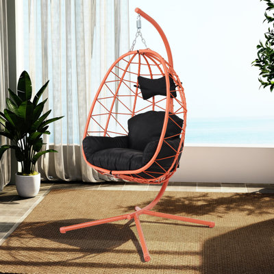 Fauteuil confortable confortable en métal, rotin pe en rotin pour la maison
