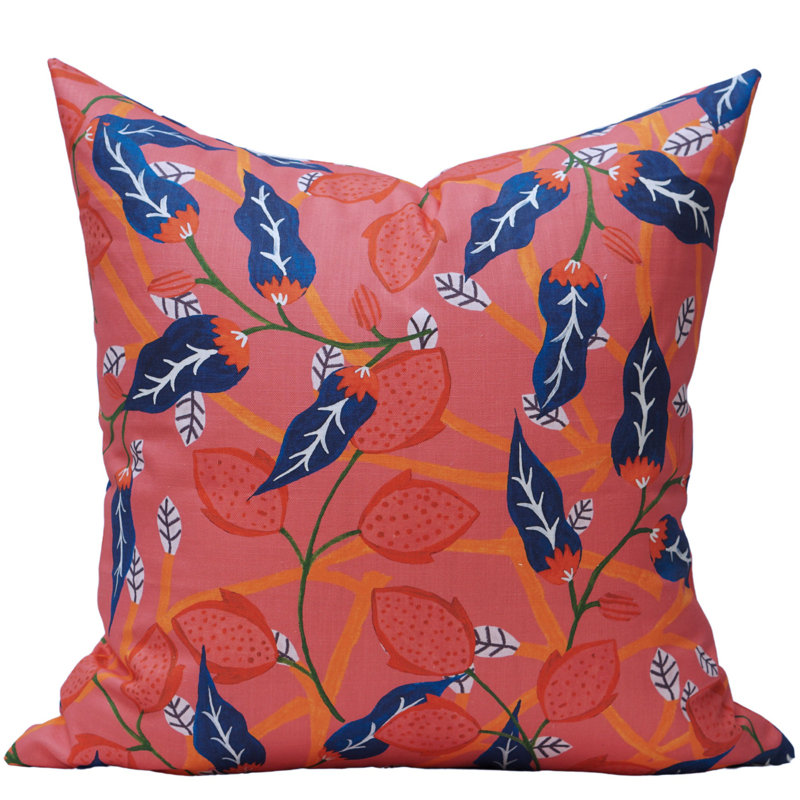 Riya Floral Pillow Cover, 24" H x 24" W