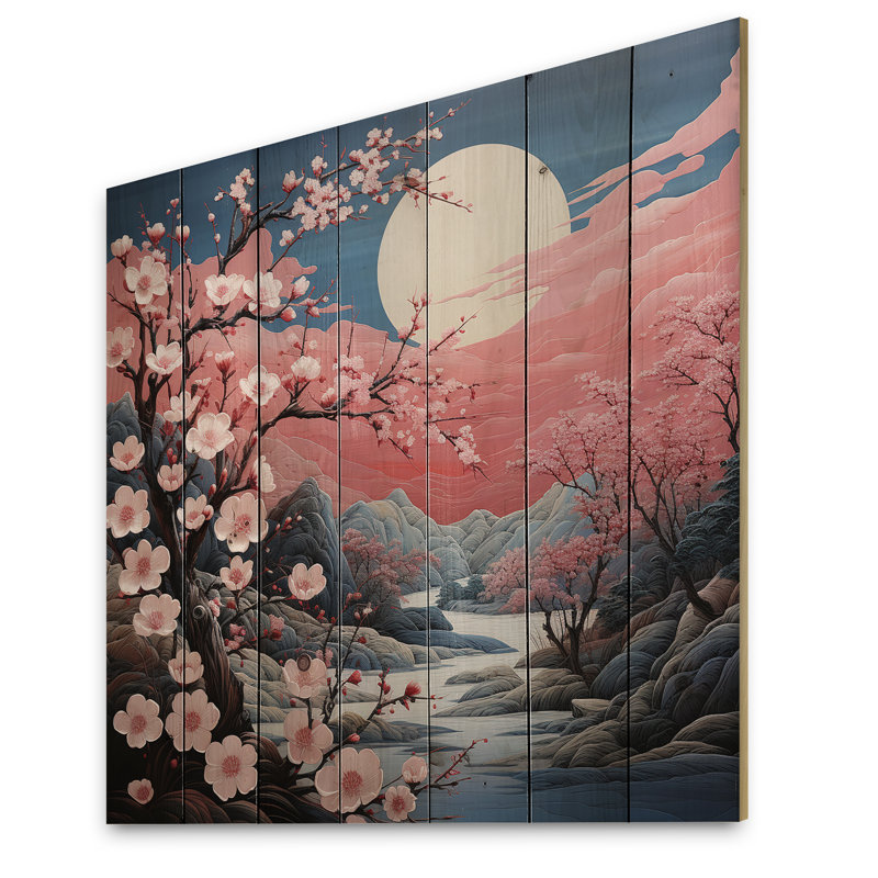 Karris Asian Art Eastern Elegance III sur impression sur bois, H 15 po x l 15 po x P 0,78 po