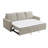 Beige Linen Pull Out Sleeper