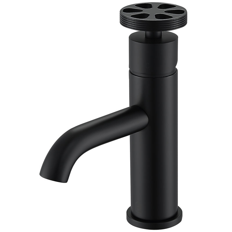 Nova Single-Hole Single-handle Bathroom Faucet, Matte Black