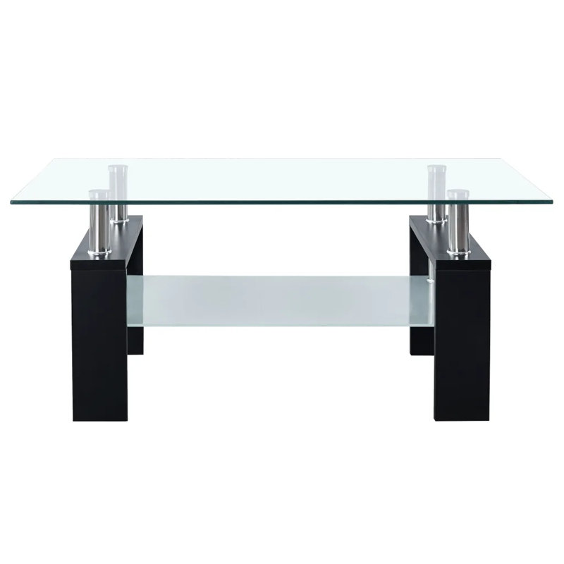 Berlynn Four Leg Coffee Table, Black
