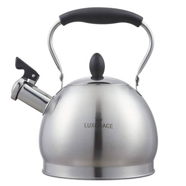 Circulon Stainless Steel Whistling Teakettle with Flip-Up Spout, 9-Cups,  Silver 48378 - The Home Depot