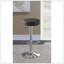 Tabouret de bar hydraulique réglable noir et chrome, parfait pour le confort et le style dans les cuisines et les bars à domicile