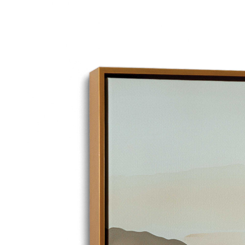 Amber Horizons II, reproduction, Cadre flottant or poli, H 12,75 po x l 12,75 po x P 1,75 po