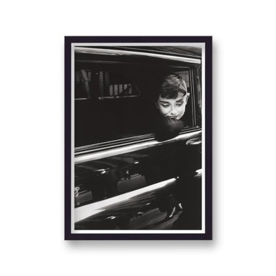 Audrey Hepburn Daydreaming In Limousine - Single Picture Frame Print