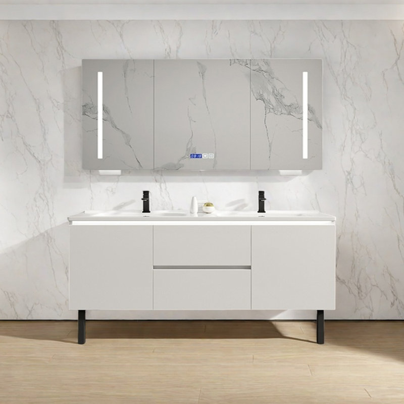 Light luxury and simple bathroom cabinet, 63"