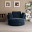 Fauteuil d'appoint pivotant surdimensionné moderne 49,6 po avec coussins-641880046