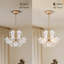 Lustre en cristal transparent à 6 lumières 17,7 po Rosa