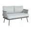 Causeuse et table en acier, gris-1873116412-1873116414