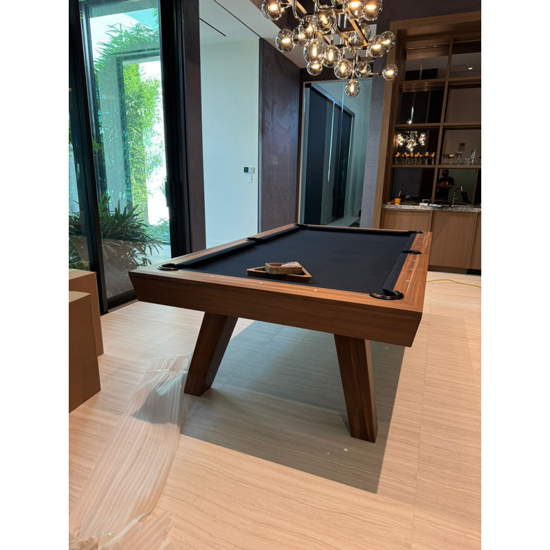 George Slate Pool Table With Professional Installation Included, 32" H x 58.5" W x 102.5" L