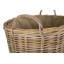 Wicker Rattan Lined Log Basket-189761746