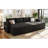 Modern Sectional Sofa U-Shaped Sleeper Sofa 107" Sofa Bed With Ample Storage Space And USB Ports For Living Room, Black-497084943