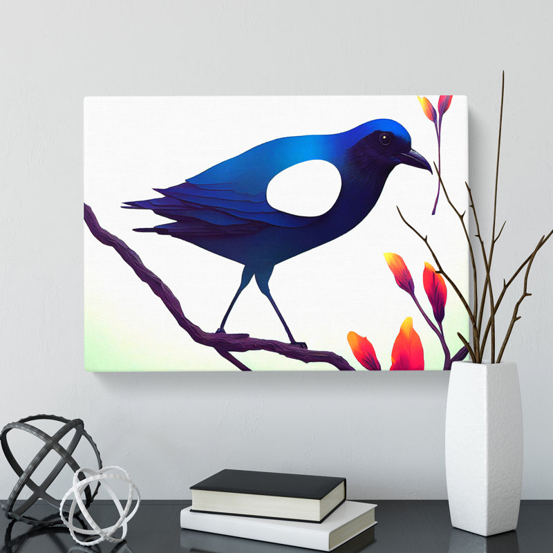 Modern Bird Art - Wrapped Canvas, 50cm H x 76cm W x 3cm D
