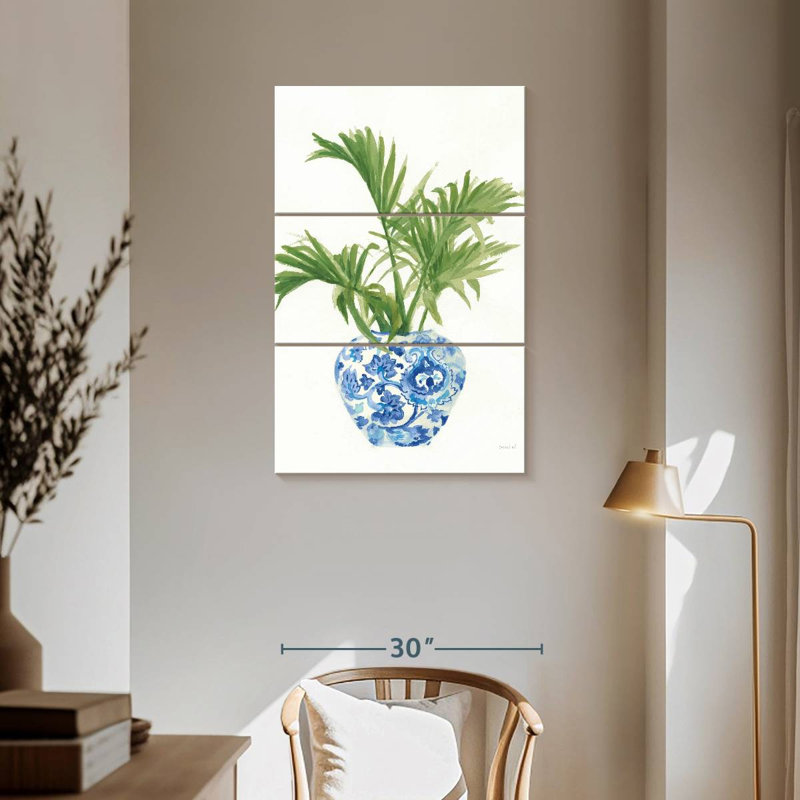 Palmier Harnek - blanc chinois / vert foncé