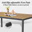Table de salle à manger pour 8 personnes avec trou pour parasol, table de salle à manger rectangulaire en métal 78,7 po avec structure en aluminium