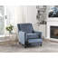Fauteuil inclinable à pression, bleu-1387841768