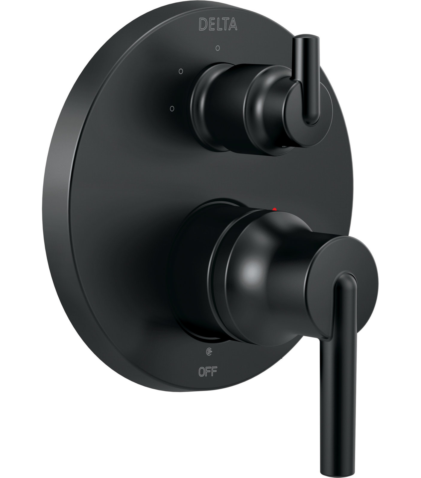 Trinsic 14 Series 3-Setting Shower Diverter Trim, Matte Black