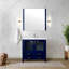 Meuble-lavabo de salle de bain 36 po X P 18,25 po D, dessus en céramique, ensemble de robinet et Miroir-1536476938