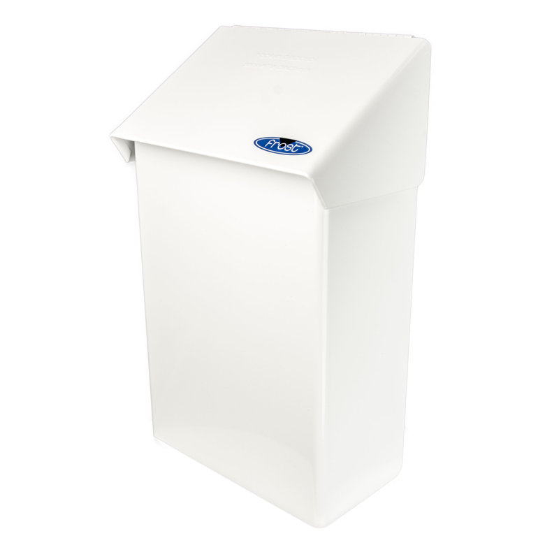 Poubelle à couvercle pivotant 1 gallon, blanc