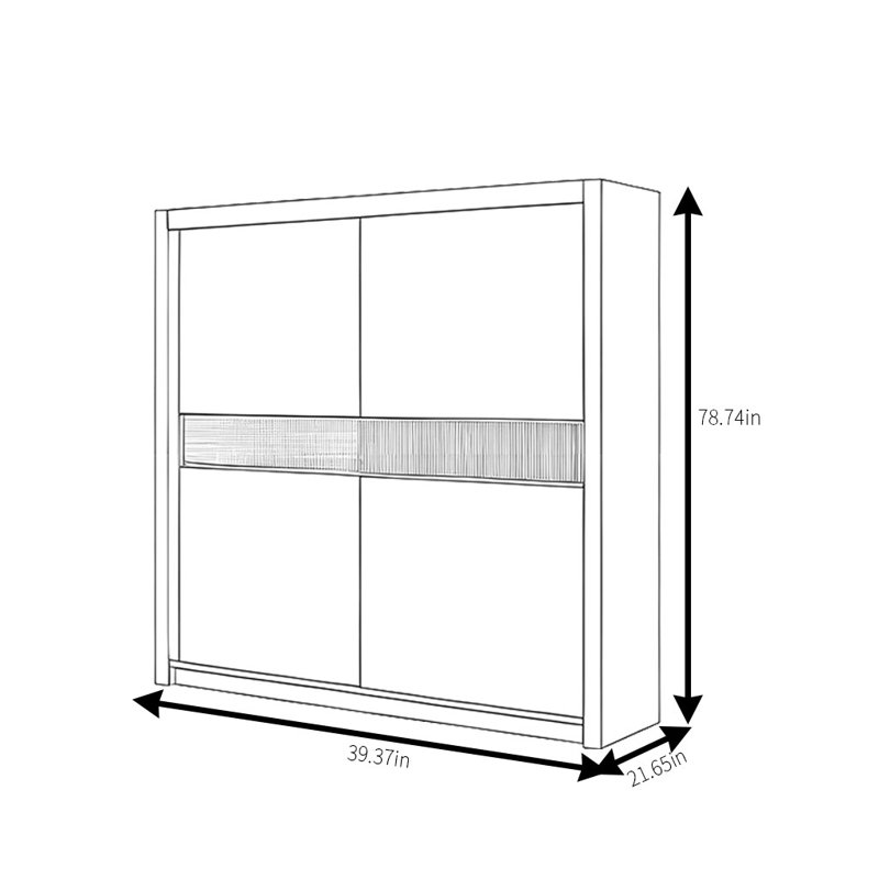 Yafi, 79" H x 39" W x 22" D
