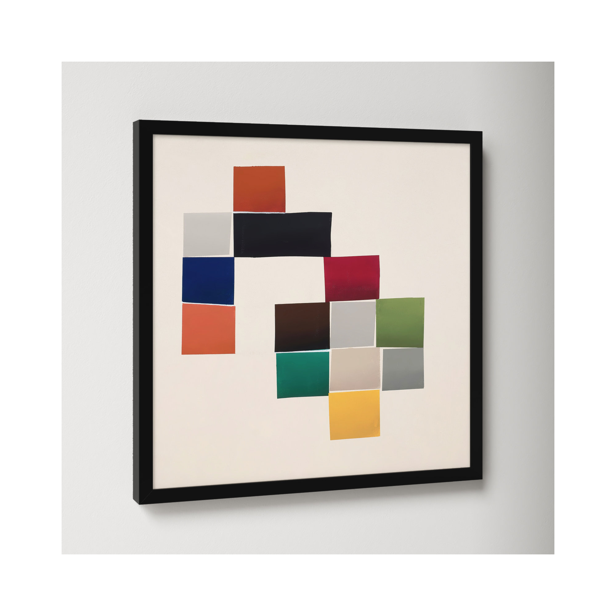 Jewels 3 by Lee Lessem, 44" W x 44" H, Black Framed