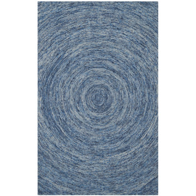 Ikat Hand Tufted Wool Abstract Rug