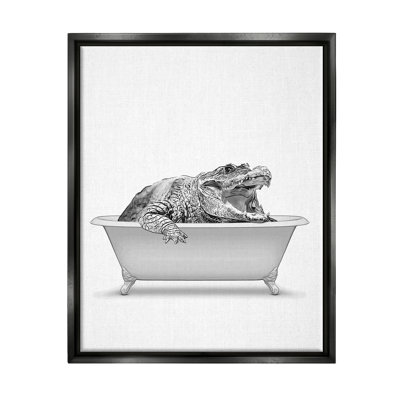 " Crocodile Bathroom Wildlife Tub " by Annalisa Latella