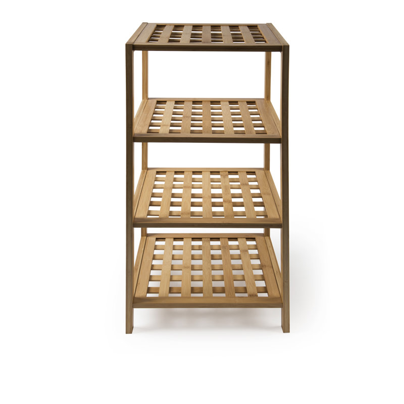 Eco Living 35cm W Bamboo Shelving Unit