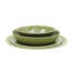 Service de table en mélamine 16 pièces Gibson Home Casper Court - aspect glacis réactif - service pour 4 - vert-115613474