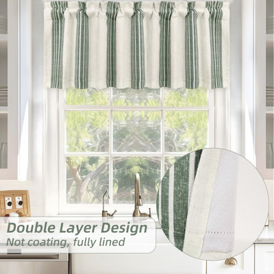 Akhill Striped Tailored Window Valance