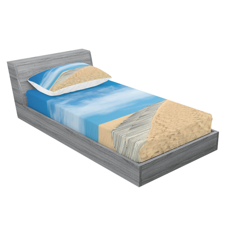 Microfiber Sheet Set, Twin Sheet Set with Fitted Sheet