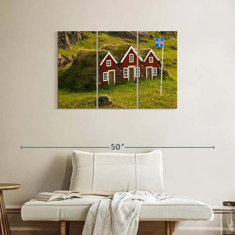 Petites cabanes Islandaises, H 24 po x l 38 po