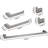 5 Bathroom Hardware Assembly Kit Bundle, 304, Strong And , Modern Style, Effortless Setup For Various Rooms Package, 304 Material, Scratch- Build, Concept, Easy Mounting Different-1791287284-1791287285