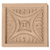Middlesborough 5.125'' H x 5.125'' W x 875'' D Wood Rosette Applique