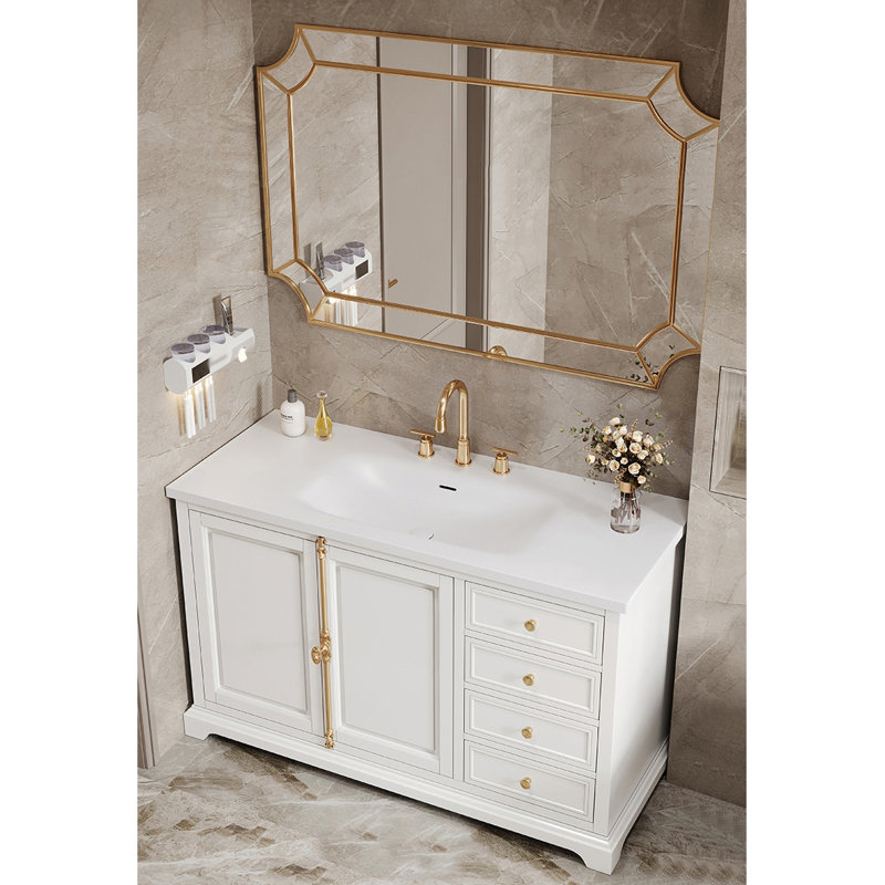 Armoire de salle de bain American Modern, H 33,46 po x l 47,24 po x P 21,65 po