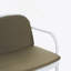 Causeuse d'extérieur en PP, structure blanche avec coussin vert-1275173290