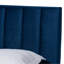 Exmore Upholstered Sleigh, Full Bed, Navy Blue Velvet 58.70'' W X 78.90'' L X 47.00'' H-1304413000-1304386312