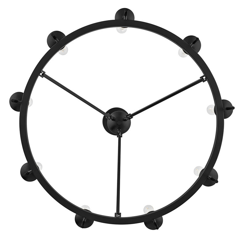 Copley 9-Light Chandelier, Black